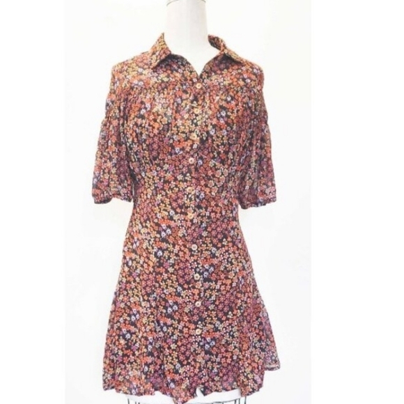 Free People Bonnie Mini Dress Sz Medium - Picture 4 of 16